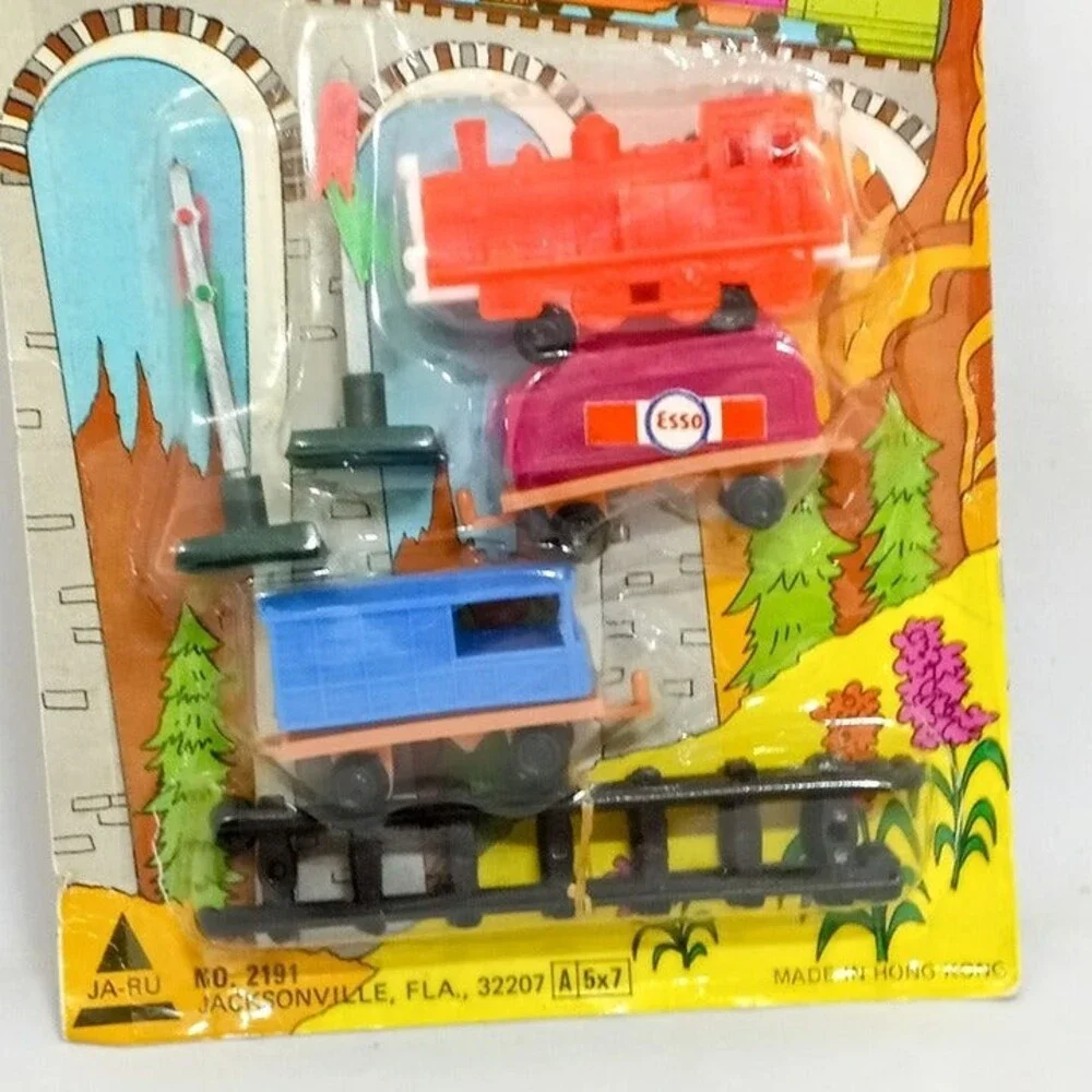 Ja Ru Mini Rail Road Playset-Esso Oil Train Car-No. 2191-Vintage 1960s-Deadstock